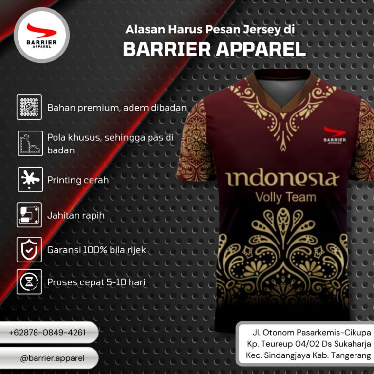 jersery custom barrier apparel
